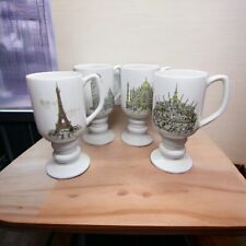Vintage Kayson's Continental Pedestal Mugs Coffee Cups made in Japan picture