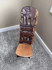 East African, Tanzania, Wooden Hand Carved Chair picture