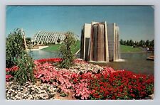 Denver CO-Colorado, Botanical Gardens, Fountain, Conservatory, Vintage Postcard picture
