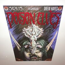 Poison Elves #1 Red Foil Logo Variant Signed by Drew Hayes 1995 Sirius VF/NM picture