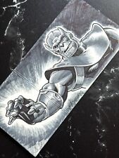 2012 UD Marvel Premier Sketch Card Triple Panel Thanos & Warlock by Bob Petrecca picture