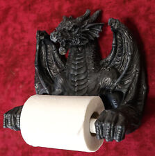 Saurian Servant Mythical Gothic Serpentine Dragon Toilet Paper Holder 9