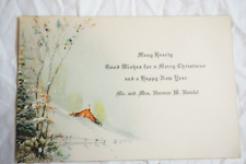 Antique Turn-Of-The-Century Art-Deco Christmas Card picture