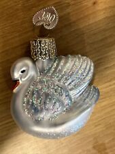 OWC Old World Christmas Blown Glass Small Swan picture