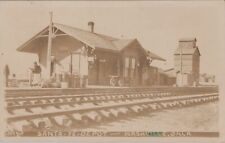 Santa Fe Depot Railroad Nashville Oklahoma Nash 1911 RPPC Photo Postcard picture