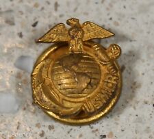 US WW2 USMC Marine Corps USMCR Marine Corps Reserve Lapel Pin. Good Cond. N319 picture