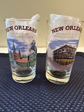2 New Orleans Louisiana Glass Lace Balconies St Louis Cathedral Jackson Monument picture