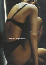 vintage DONNA KARAN Hosiery 1-Page PRINT AD Fall 2003 sexy woman bare skin picture