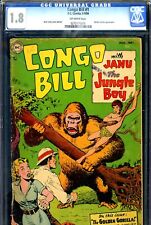 Congo Bill #1 CGC GRADED 1.8 - Nick Cardy cover/art - Golden Gorilla appearance picture