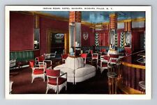 Niagara Falls, NY-New York, Indian Room at Hotel Niagara, Vintage Postcard picture