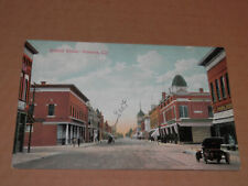 POMONA CA - UNPOSTED 1910 ERA POSTCARD - SECOND STREET - VERY OLD CAR picture