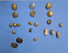Miscellaneous Antique Dug Civil War Relics - Ring Buttons Bullets and Brooches picture