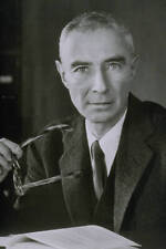 Physicist J Robert Oppenheimer Holding Glasses Historic Old Photo picture