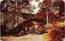 Stone Bridge Buck Hill Falls PA Pennsylvania Lebanon Cancel Pocono Postcard PM picture