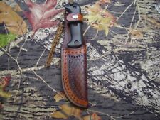 Leather BK-2 Custom Made Sheath Knife Not Included picture