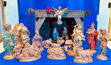 Vintage Large 20 Piece Set Nativity Scene, Hand Painted~Porcelain, c. 1960(s) picture