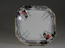 English Shelley China Art Deco Floral Garland Square Dessert Plate c.1929 picture