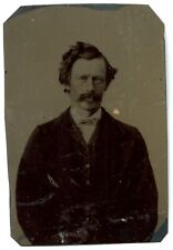 CIRCA 1860'S Hand Tinted 1/9 Plate Possibly Unknown TINTYPE of John Wilkes Booth picture