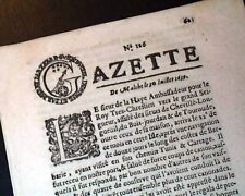 Rare 17th Century EARLIEST OF NEWSPAPERS 1639 Paris FRANCE French Old Periodical picture