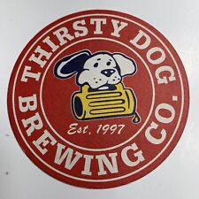 Thirsty Dog   Brewery Craft ￼  Beer  Coaster  Akron￼ Ohio￼ picture