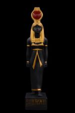 UNIQUE LARGE EGYPTIAN STATUE Antiquities Goddess Isis Heavy Stone Handmade picture