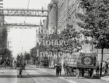 Pabst Brewery Photo Print 1901 Milwaukee, Wi   Horse wagons Bottled Beer picture