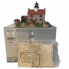 VTG  Harbor Lights LIGHTHOUSE 2001 EAST POINT NEW JERSEY #260 W/ BOX & COA MINT picture