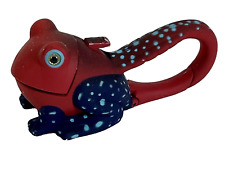 LED Flashlight Red Frog Big Discoveries Lifelight Animal Carabiner Plastic 3