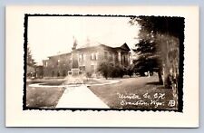 K2/ Evanston Wyoming Postcard RPPC c1950s Uinta County Court House  142 picture
