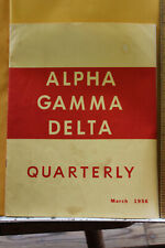 1956 Alpha Gamma Delta Quarterly Ginette Bariteau Patricia Huddleston Beta picture