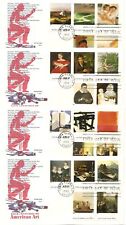 US SC#3236a-t American Art 4 FDCs Covers by Artmaster. picture