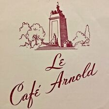 1950s Le Cafe Arnold French Restaurant Menu Central Park South New York City NYC picture