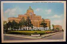 Vintage Postcard 1935 City Hospital & Nursing Home, Springfield, Ohio (OH) picture