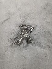 Miniature Pewter Frog with Bassoon Figurine Beautifully Detailed picture