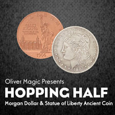 Hopping Half (Morgan Dollar Statue of Liberty Ancient Coin) Close up Magic Trick picture
