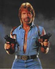 Chuck Norris signed 10x8 in Silver XXXX picture