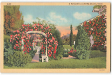 Postcard 1945 A Munger Place Home, Dallas, Texas VTG ME3. picture