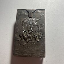 Antique WW1 Cigarette Case Rare Military Unique Inscribed Collectible MUST SEE👀 picture