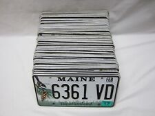 Eighty (80) MAINE CHICKADEE BASE LICENSE PLATES for Resale~Trade~Crafts~Collect~ picture