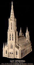 1933 RPPC Ulm Cathedral Miniature Model Hall of Religion In Chicago VTG Postcard picture