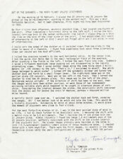 CLYDE WILLIAM TOMBAUGH - TYPED MANUSCRIPT SIGNED picture