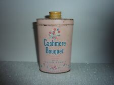 Vintage 1950s Cashmere Bouquet Talcum Powder Tin About 3/4 Full Colgate 4oz picture