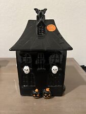 Cobwebs and Cauldrons Haunted House Cookie Jar Halloween picture