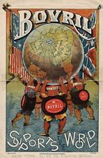 1890s Bovril Prime Ox Beef Extract Advertisement U. S. Flag Globe Union Jack picture