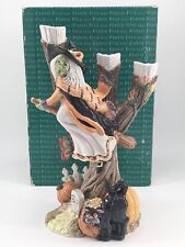 Vtg Fitz And Floyd Halloween Harvest Witch Candle Holder 68/535 in Original Box picture