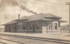 J26/ Lamar Colorado RPPC Postcard c1910 Railroad Depot Station  131 picture