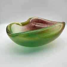 Archimede Seguso Polveri Murano Art Glass Bowl, Large, 10 1/2” Long picture