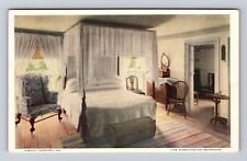 Mount Vernon VA-Virginia, the Washington Bedroom, Antique Vintage Postcard picture