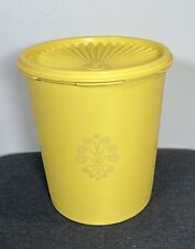 Tupperware Cookie Canister Vintage Yellow 807-1 With Lid 808-41 picture