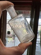 Antique 1860's Lubin Perfume Bottle Embossed Paris Cologne Parfumeur Civil War picture